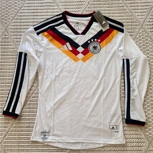 adidas White Long-Sleeve Germany-Inspired Soccer Jersey